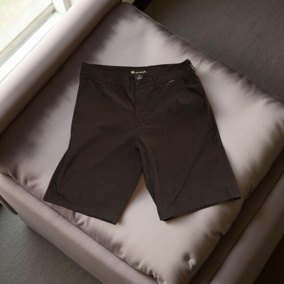 Travis Mathew Black Flat Front Golf Shorts Size 32 #3 - Picture 1 of 6
